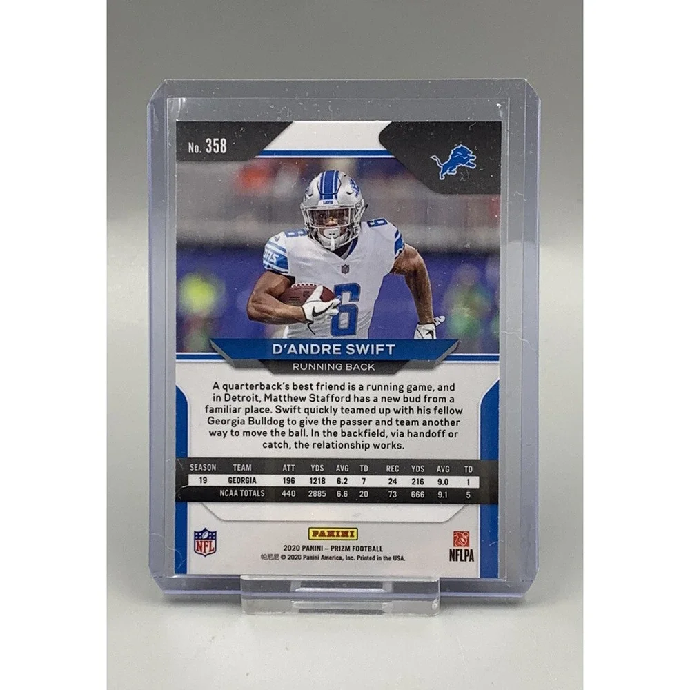 2020 Prizm D'Andre Swift Prizm Rookie RC #358 Detroit‎ Lions